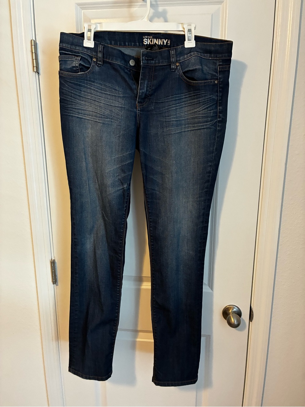New York & Company Dark Blue Skinny Jeans
